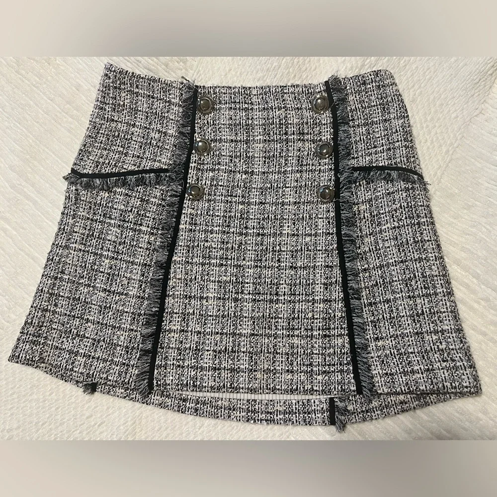 NWOT Veronica beard multi-colored tweed skirt - Picture 6 of 13